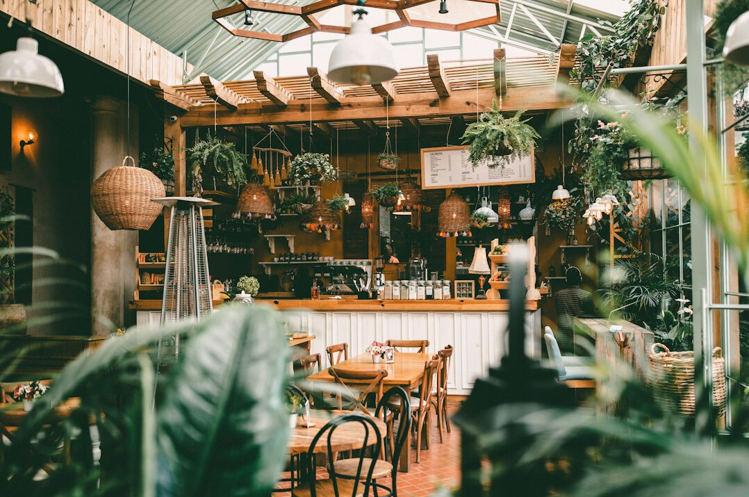 Cosy interior of a local neighbourhood café