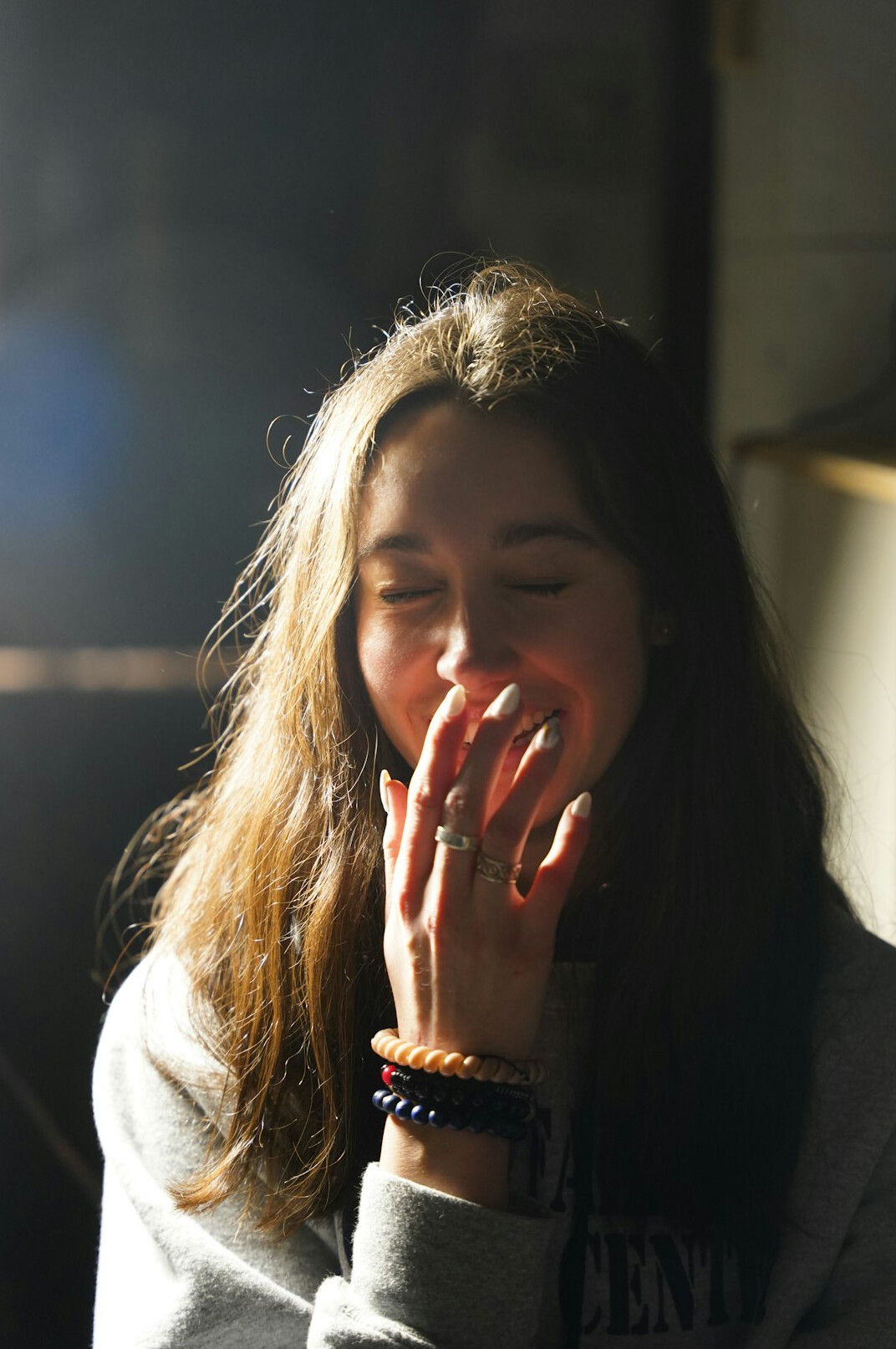 Portrait of a young woman with a warm smile